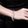 thumbnail image 3 of SeekLGT 925 Sterling Silver Adjustable Bell Chain Bracelet Anklet Women Girls Charm Jewelry Fashionable Layering Accessory for Parties and Daily Wear, 3 of 8