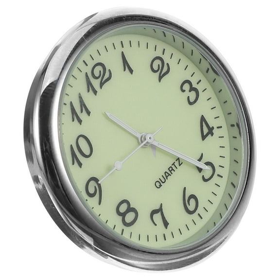 MLINS Automotive Car Clock Set Mini Round Glow In The Dark Tiny Clock 1 Piece