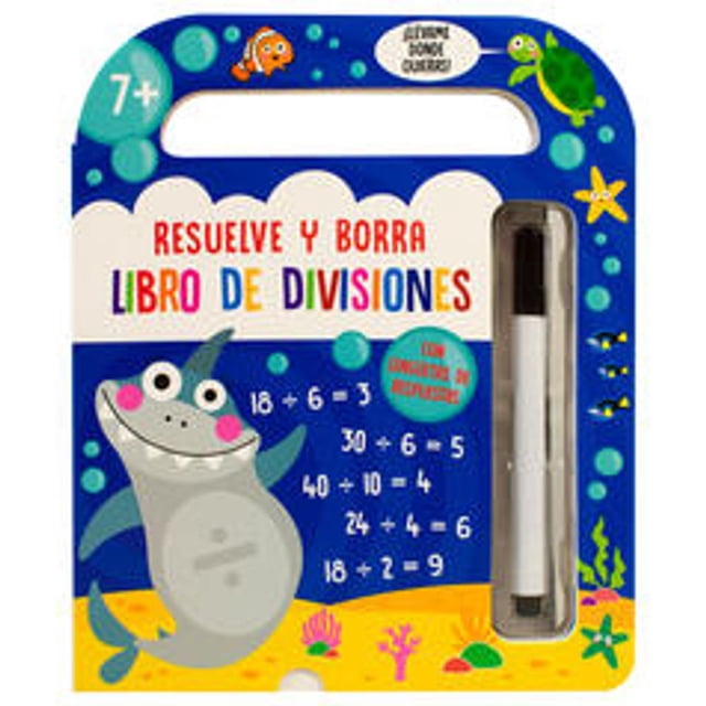 Libro Libro Infantil: Resuelve Y Borra Libro De Divisiones Tapa Blanda, Autor Varios Autores, Editorial Silver Dolphin (en Español)