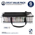 thumbnail image 3 of Bolsas de almacenamiento de CD Stock Your Home de PVC transparente (paquete de 6), 3 of 6