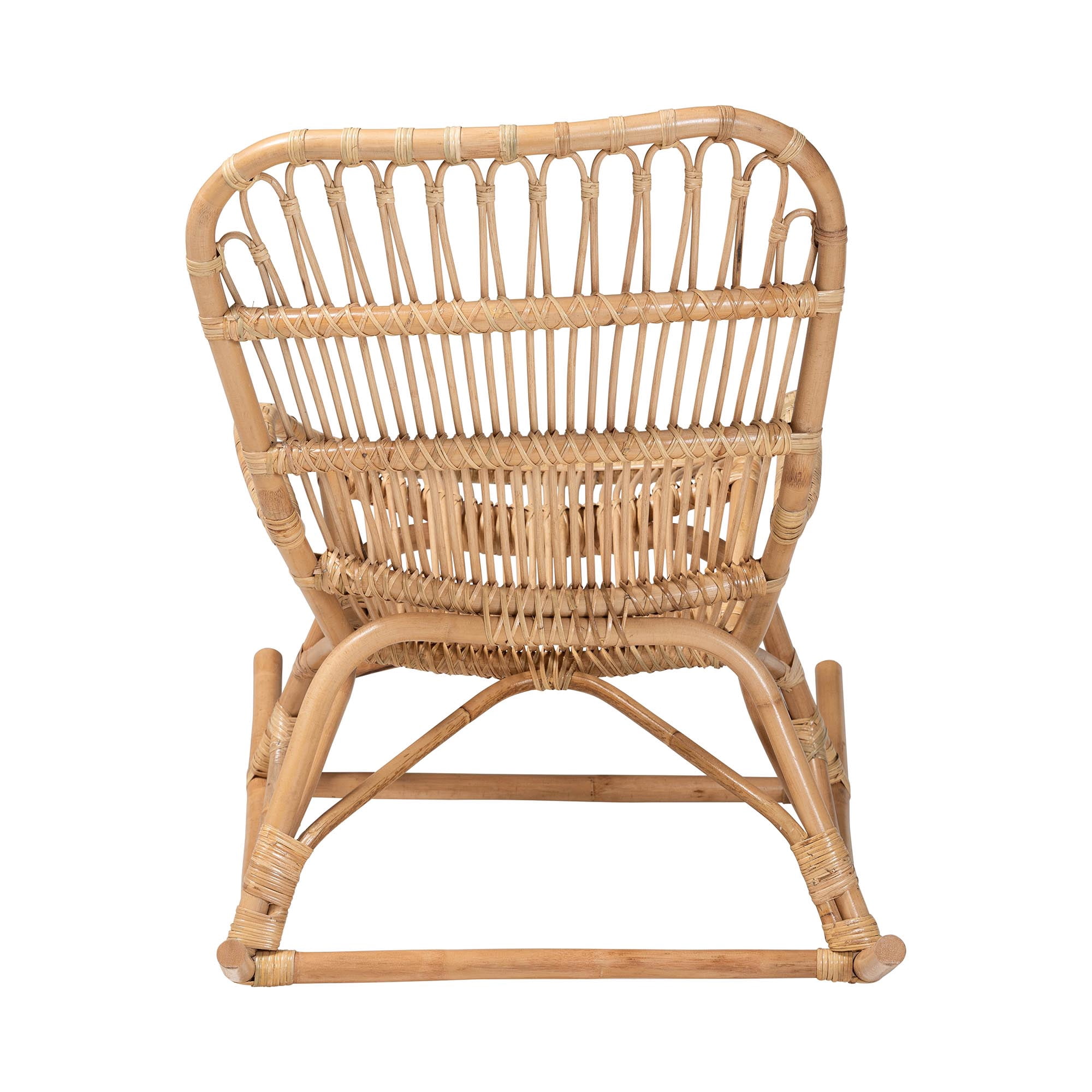 bali & pari Mahin Boho Rocking Chair, Light Honey