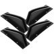 thumbnail image 1 of FELTECHELECTR 4Ud Spoiler Trasero Universal De Parachoques En Negro Para Modificación, 1 of 5