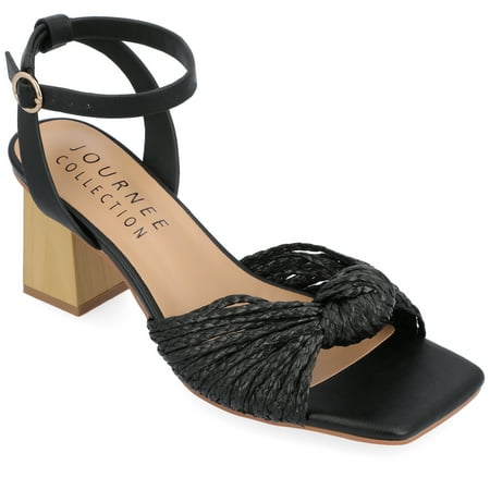 

Journee Collection Womens Galinda Tru Comfort Foam Low Block Heel Sandals