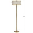 thumbnail image 6 of Safavieh Evie Mesh 58.25 in. H Floor Lamp, Antique Gold/White Shade, 6 of 7