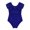 Blue, variant on MSemis Kids Girls Dance Jumpsuit Short Sleeves Lace Splice Bowtie Gymnastics Leotard