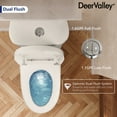 thumbnail image 6 of DV-1F0197 One Piece Toilet Modern Toilet, Fully Skirted Dual Flush Bathroom Toilets Standard Size White Toilet (Seat Included), 6 of 10