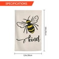thumbnail image 3 of JOOCAR Bee Kind Spring Summer Garden Flag Vertical Double Sided Burlap Yard Lawn Patio Outdoor Decoration 12 x 18 Inches, 3 of 6