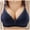 Navy, variant on Women'S Bras Women's Bralette Wireless Padded Bra Top Everyday Basic Deep V-Neck Pink X-Large