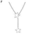 thumbnail image 1 of AYFFDIYI Collier Chaîne Cœur O pour Femmes, Collier Punk Rock en Acier Inoxydable Cubain, 1 of 9