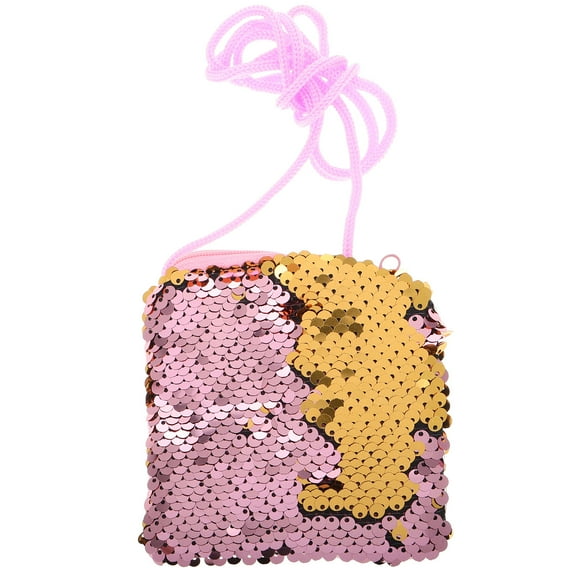 Mobutofu Stylish Pink Sequins Purse for Cash, Durable and 1Pc