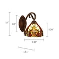 thumbnail image 2 of CHLOE Lighting ADIA Victorian-Style 1-Light Dark Bronze Finish Wall Sconce 8" Shade, 2 of 8