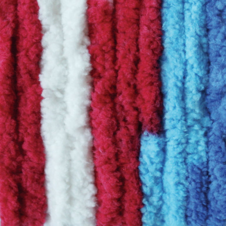 Bernat Blanket Brights #6 Super Bulky Polyester Yarn, Bright Pink 10.5oz/300g, 220 Yards (4 Pack)