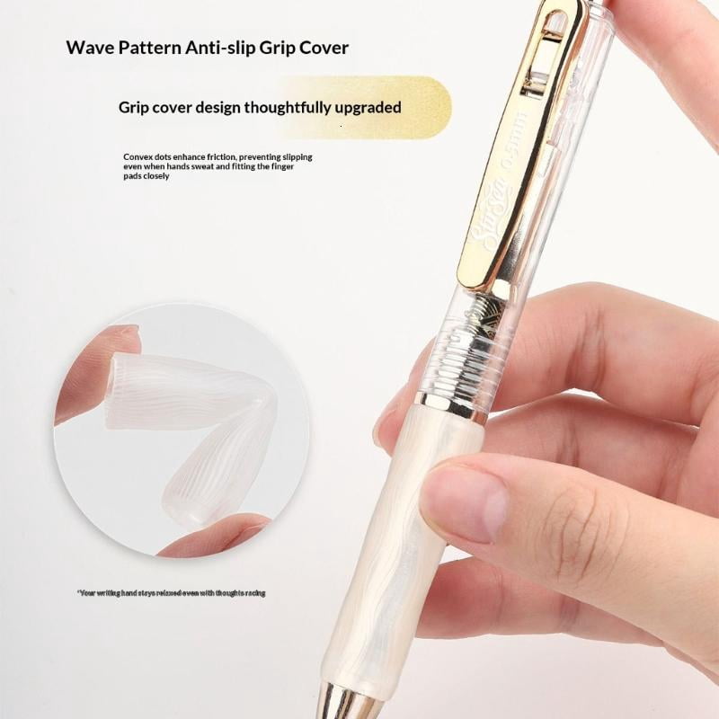 CEORPER 12Pcs Retractable Exam Pen Black Gel Ink Smooth Glides Press Mechanism Design