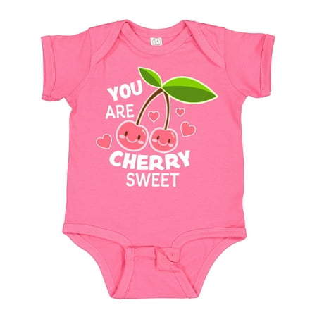 

Inktastic You are Cherry Sweet with Cherries and Hearts Boys or Girls Baby Bodysuit