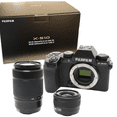 thumbnail image 3 of Fujifilm X-S10 Mirrorless Camera (Black) with XC 15-45mm OIS PZ & XC 50-230mm OIS II Lenses + SanDisk 128GB Extreme SDXC + Starter 7PC Maintenance Kit, 3 of 13