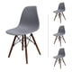 thumbnail image 2 of Set de Comedor Mundo In Cristal 120 cm Oslo y 4 sillas Eames Gris base Nogal Minimalista, 2 of 10
