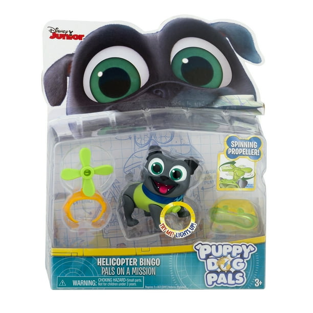 Puppy Dog Pals Light Up Pals On A Mission Bingo with Helicopter and