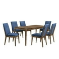 thumbnail image 6 of New Classic Furniture Maggie 5-Piece Wood Rectangle Dining Set in Terracotta, 6 of 10