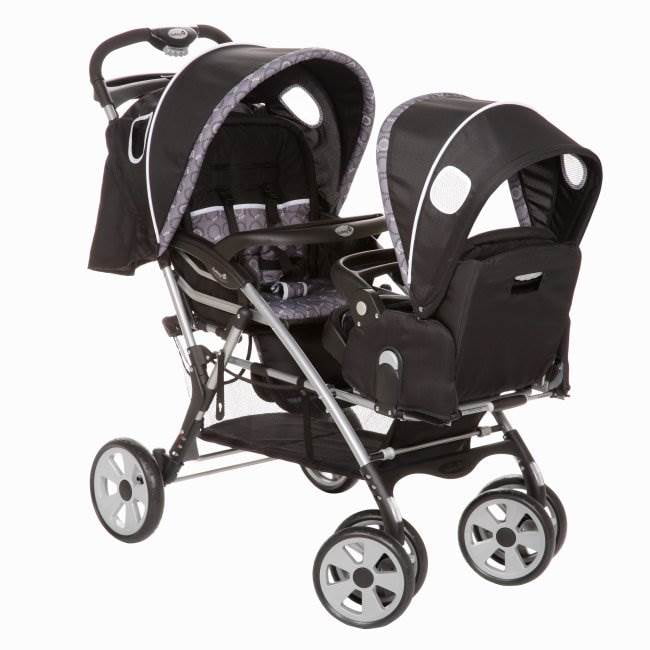 twin stroller facing each other