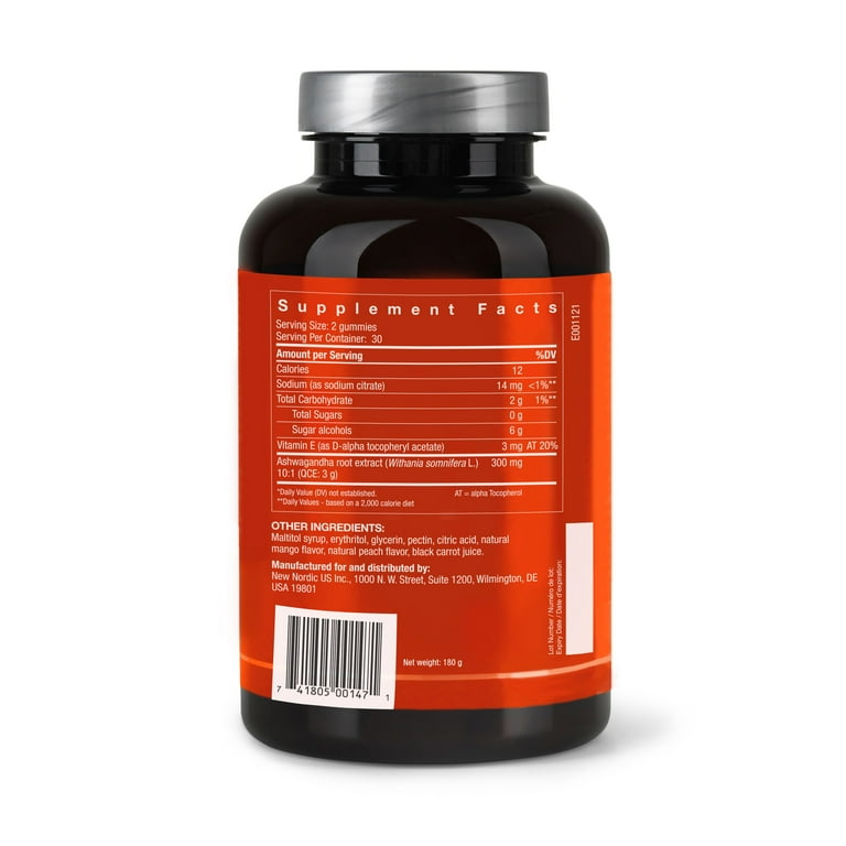 NEW NORDIC Ashwagandha Vegan Gummies | 300 mg Ashwagandha Root Extract | Sugar Free | Adaptogens for Men and Women | Delicious Mango Peach | 60 Gummies - Walmart.com NEW NORDIC Ashwagandha Vegan Gummies | 300 mg Ashwagandha Root Extract | Sugar Free | Adaptogens for Men and Women | Delicious Mango Peach | 60 Gummies - Walmart.com