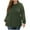 Army Green, variant on Womens Long Sleeve Round Neck Shirts Basic Tee Fall Tops Outfits Clothes Plus Size Army Green XXXL