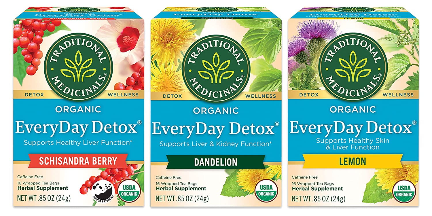 Traditional Medicinals Everyday Detox Sampler Variety Pack, 1 Everyday