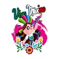 thumbnail image 2 of Playera Blusa De Viva Mexico Con Lele Fiestas Patrias Independencia Septiembre Color Blanco Talla Chica Marca Emil SaEs, 2 of 4