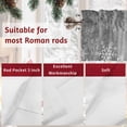 thumbnail image 7 of Grey Snowflakes Valances for Windows, 54 x 18in, Winter Xmas Gray White Nature Snow Scene Rod Pocket Kitchen Valance Curtain Light Filtering Window Treatments for Living Room Bedroom, 1 Panel, 7 of 7