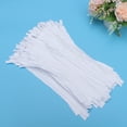 thumbnail image 4 of 100PCS Closed Tail Nylon Zipper Smooth Self-locking Pants Zipper Sturdy Laundry Zipper Multi-purpose Pen Bags Zipper for Home Store (White Net 30cm Long), 4 of 5