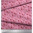 thumbnail image 3 of Soimoi Pink Poly Georgette Fabric Flower Artistic Print Sewing Fabric Yard 52 Inch Wide, 3 of 3