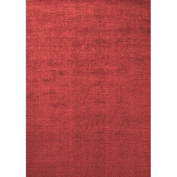 Ahgly Company Indoor Rectangle Solid Red Modern Area Rugs, 8' x 12'