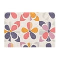 thumbnail image 7 of Yayeee Bath Rug for Bathroom Floor Non Slip Rectangle Fluffy Soft Absorbent Mat, 16"x24", Purple Retro Flower, 7 of 7