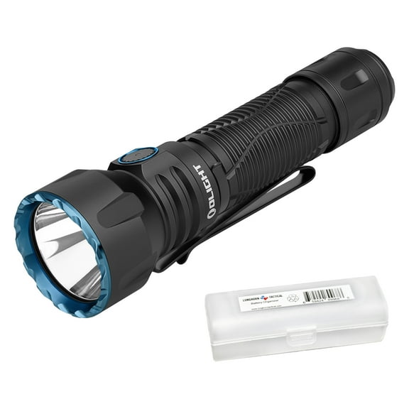 Olight Javelot 1350 Lumen Long Throw Rechargeable LED Flashlight   LumenTac Organizer