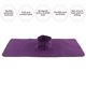 thumbnail image 3 of Reusable Steam Massage Towel Washable Bed Sheet for Beauty Salon Skin Care 35 x 90 cm Purple, 3 of 3