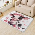 thumbnail image 1 of Cute Cow Area Rug 6X8 Living Room, Farm Animal Rugs for Bedroom,Rug Decorations, Cow Love Heart Carpets Fluffy Washable, Soft Ultra-Thin Non Shedding Non Slip Non Toxic Area Rug 17&-170, 1 of 7