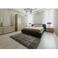 thumbnail image 4 of Ahgly Company Indoor Rectangle Contemporary Army Brown Abstract Area Rugs, 5' x 8', 4 of 6