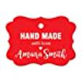 thumbnail image 3 of 100 PCS Hand Made with Love Custom Made Hang Tags Personalized Wedding Favor Gift Paper Tags, 3 of 5