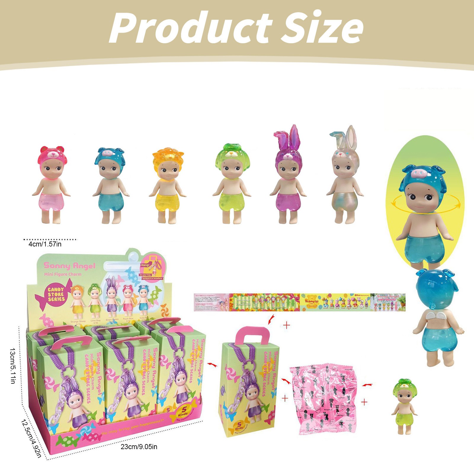 Sonny Angel Candy Store Series - Original Mini Figure- 5 pcs