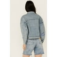 thumbnail image 4 of Rock & Roll Denim Women's And Light Wash Rhinestone Embellished Jacket Light Wash   US, 4 of 4