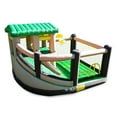 thumbnail image 3 of Island Hopper Fort All Sport Recreational Kids Bounce House with Fort Area, Climbing Wall, Basketball, Soccer Shot, Curved Slide & Twist & Tangle Game, 3 of 7