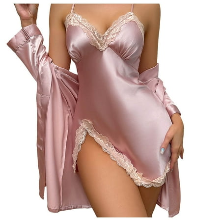 CZSCPDAW Lingerie For Women Sexy Lace Plus Size Underwear Pajamas Women For Women Satin Nightwear Sexy Nightgown Women s Suspender Nightgown Sexy Nightgown