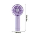 thumbnail image 3 of Pocket-Sized USB Handheld Fan, 400mAh Rechargeable Mini Fan, 3-Speed Portable Cooling Device, Silent Operation Travel Fan, Lightweight Personal Air Circulator, Quick-Charge Outdoor Activity Fan, 3 of 6