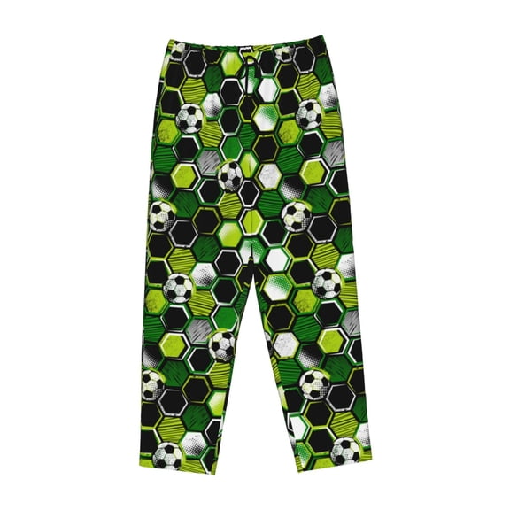 Kdxio Women's Comfy Stretch Soccer1Print Drawstring Pajama Pants-Small