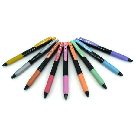 UPC: 0045888490093 | Zebra Sarasa Clip Gel Retractable Pen Set Sarasa Decoshine 9-Color Set