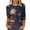 Multicolor-G, variant on QQZ Loose Fit 3/4 Sleeve Crew Neck Halloween T Shirts For Women, Witch Haunted House Bat Moon Graphic Womens Halloween Shirts For Halloween Parties Pumpkin Patch Daily Casual Outings