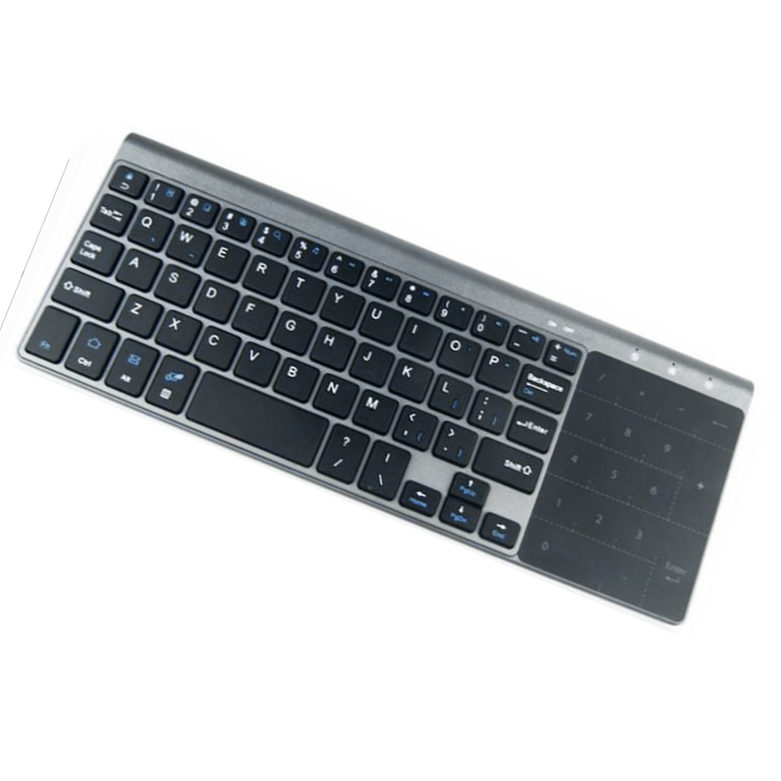 Limei 2.4GHz Wireless Bluetooth Keyboard with Touchpad for Easy Media Control - Perfect Smart TV Keyboard with Trackpad for PC Notebook TV Box Notebook Computer Portable PC Keyboard fo