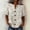Beige, variant on Oversized Tshirts for Women 3/4 Sleeve Top Print Blouse V Neck Button Down Short Sleeve Casual Loose Fit Beige Summer Tops for Women