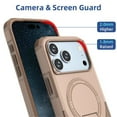 thumbnail image 3 of for iPhone 17 Pro Max 6.9-inch Case [Compatible with MagSafe] Built in Invisible Stand, Military Grade Shockproof Soft TPU Protective Cover Case,Gold,For iPhone 17 Pro Max, 3 of 8