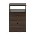 thumbnail image 5 of Prepac Astrid 2-Drawer Nightstand, Rich Espresso, 5 of 7