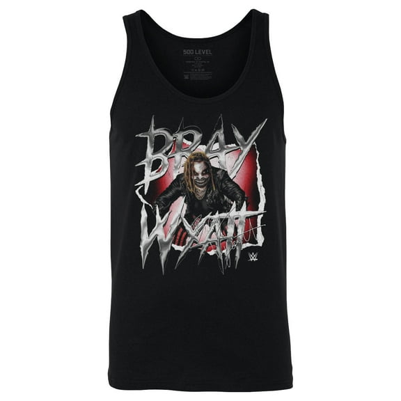 Men's 500 Level Black Bray Wyatt Metallic Tank Top